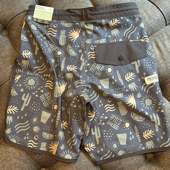 Jerry Supply Co Men’s Mollusk Swim Boardshort Size 28 - Picture 2 of 8